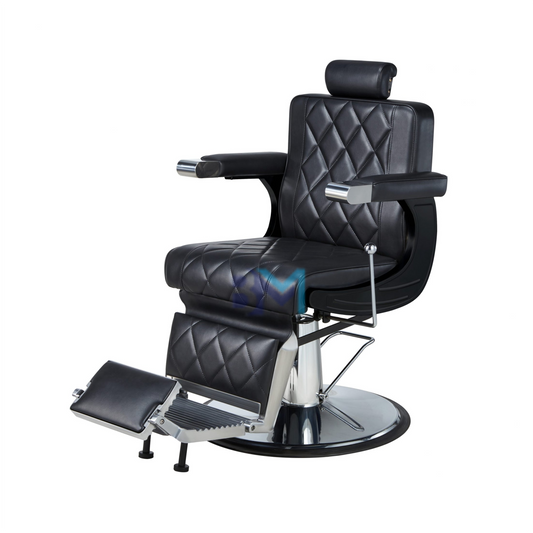 Dave black barber chair