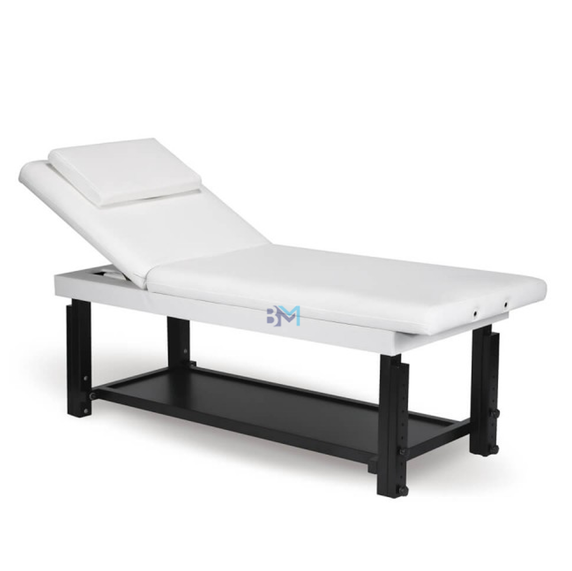 BLACK WOODEN TABLE FOR SPA, MASSAGES AND BEAUTY
