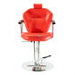Classic red barbershop and hairdresser chair