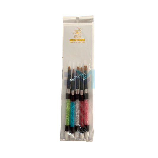 Kit of 5 silicone tip brushes
