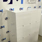 White reception desk with crystals