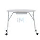 Foldable single manicure table with cushion