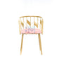 Manicure chair in pink velvet 
