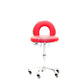 Stool with red back