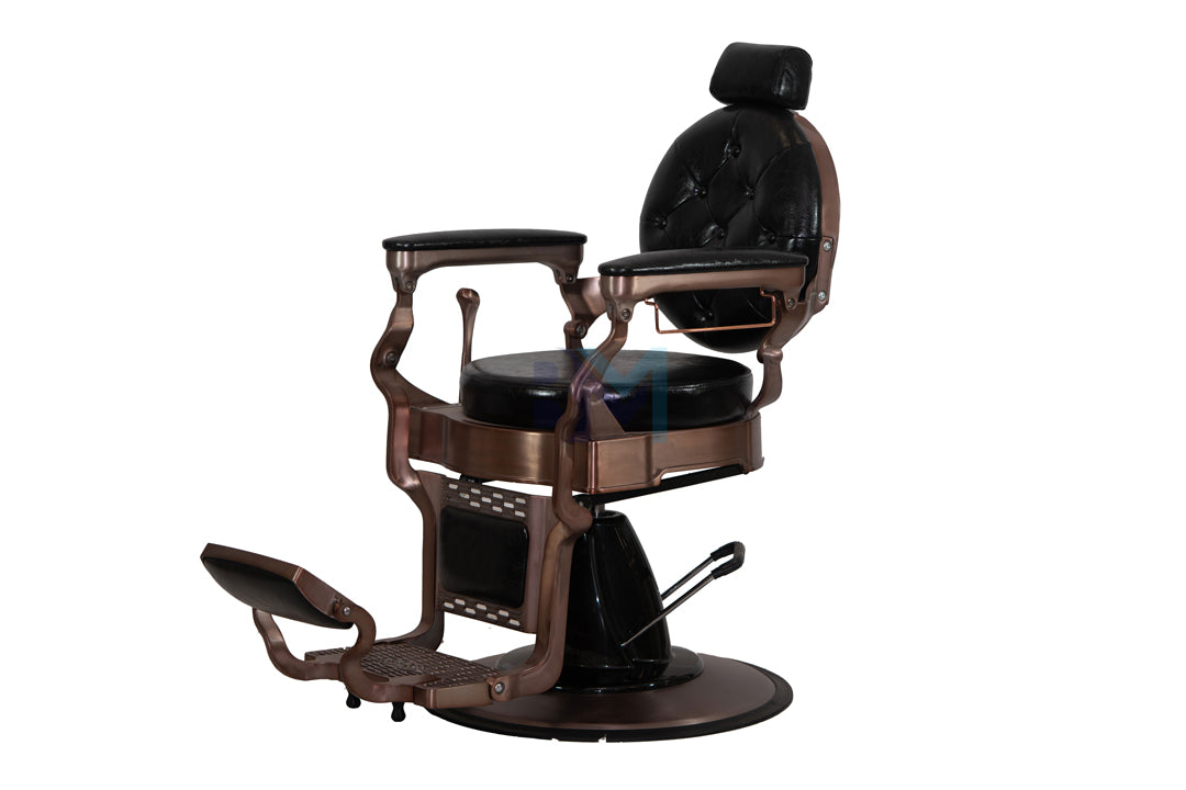 Vintage Black and Copper Barber Chair