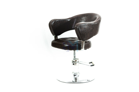 Brown hairdresser chair