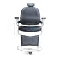 Classic black and white barber chair