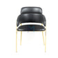 Black leatherette manicure chair