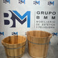 wooden pedicure bucket