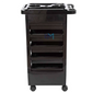 Hairdressing auxiliary trolley with organizer