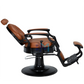 Brown vintage barber chair 