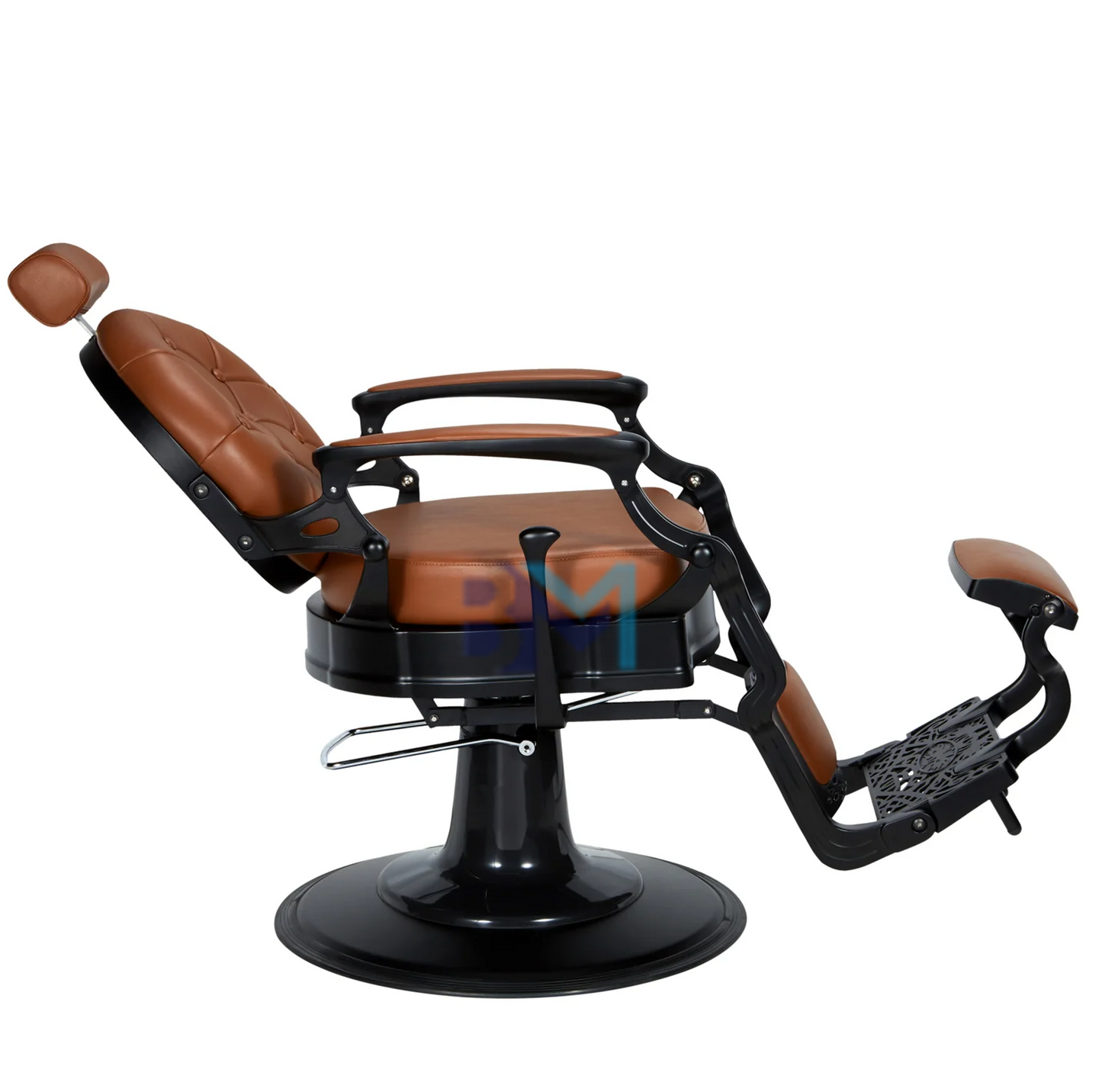 Brown vintage barber chair 