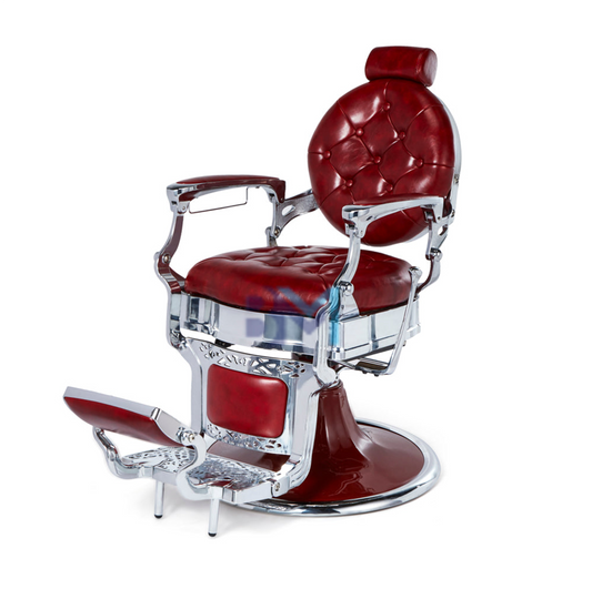 Red and Silver Vintage Barber Chair