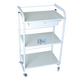 Side cart with 3 shelves and 1 drawer