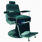 Black and silver retro barber chair