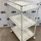 WHITE HAIRDRESSING AUXILIARY CART