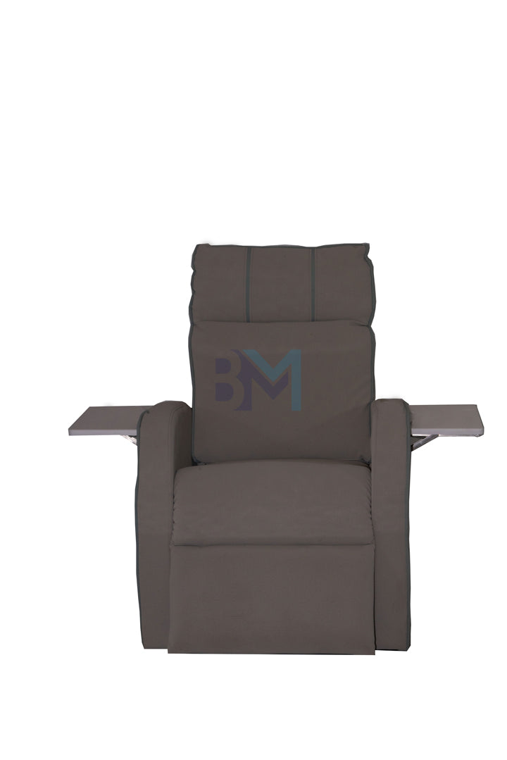 Gray and white pedicure chair