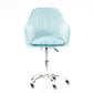 Manicure chair in blue velvet