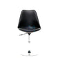 Black leatherette and polyurethane manicure chair