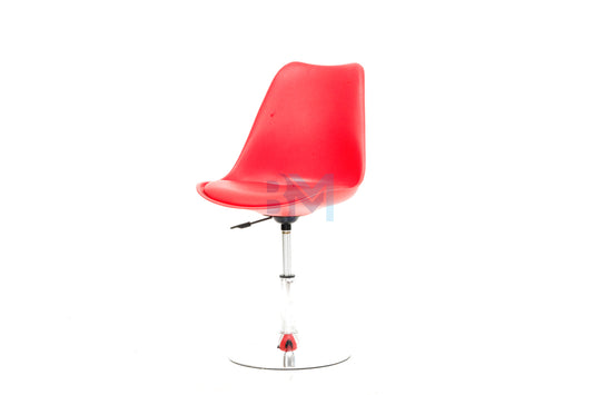 Red manicure chair in leatherette and polyurethane