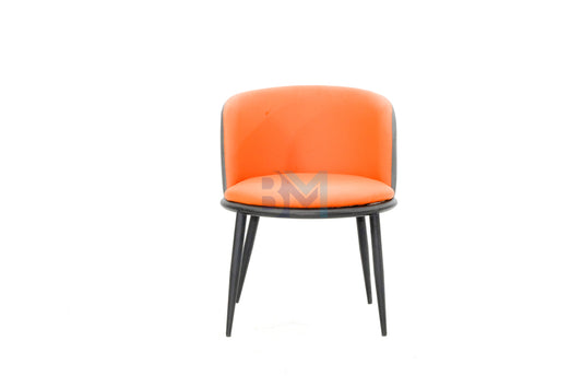Orange and black manicure chair
