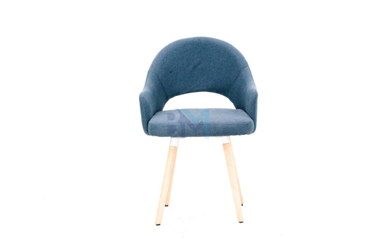 Blue Upholstered Manicure Chair 