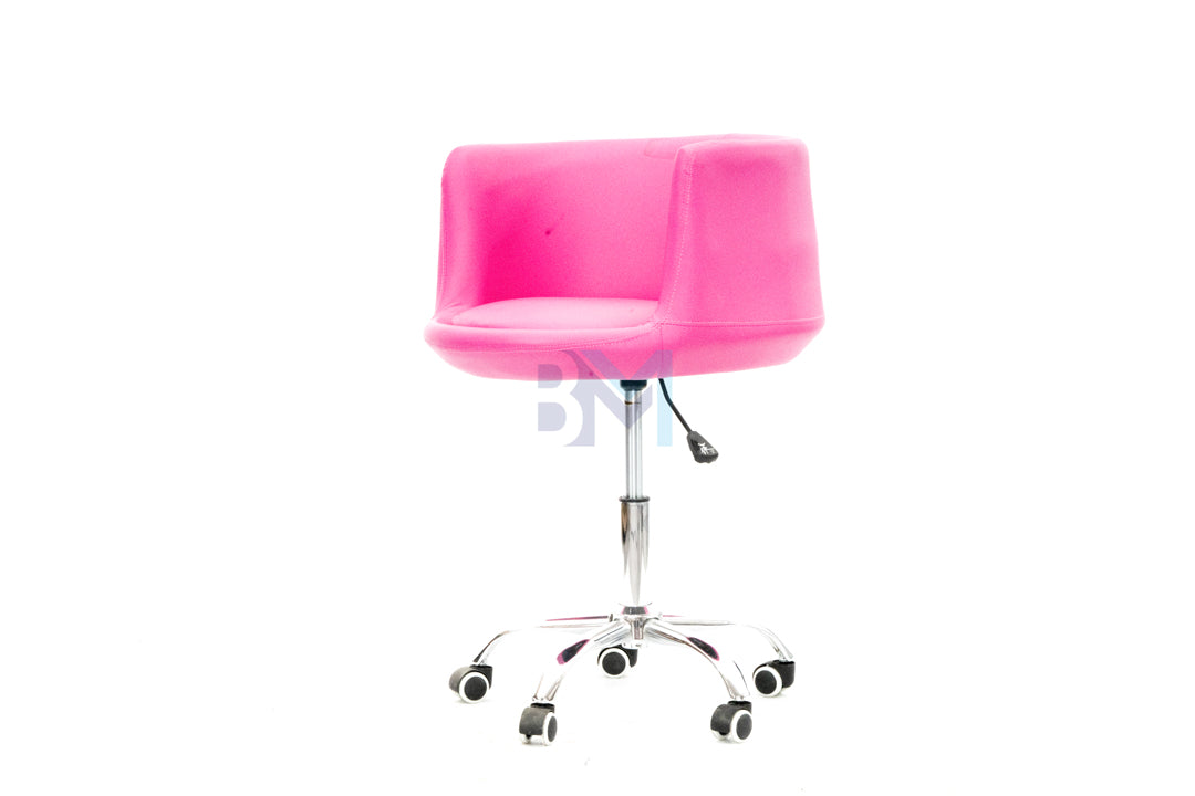 Fuchsia leatherette manicure chair