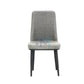 Gray upholstered manicure chair
