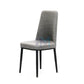 Gray upholstered manicure chair