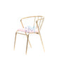 Manicure chair in pink velvet
