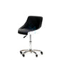 Manicure chair in black and white leatherette 