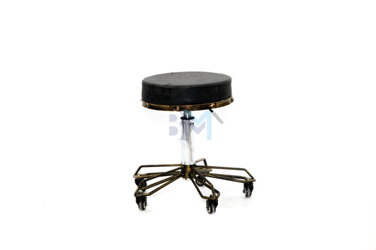 black vintage stool 