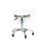 White leatherette stool 