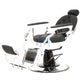 Black and white vintage barber chair