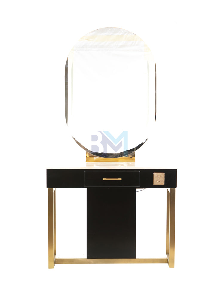 Classic vanity mirror with integrated led light