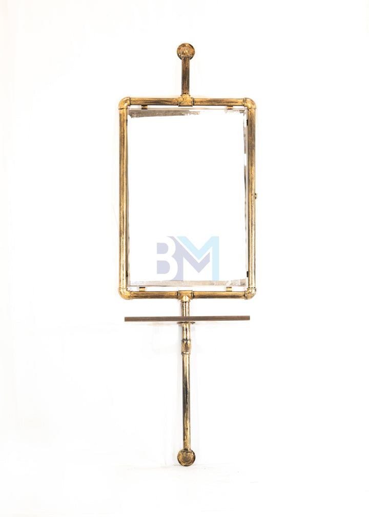 Espejo tocador con marco de acero estilo industrial