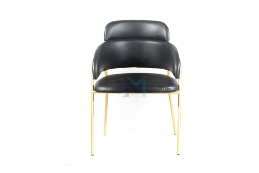 Black leatherette manicure chair