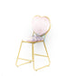 Manicure chair with heart-shaped back 