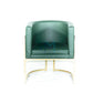 Green leatherette manicure chair 