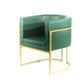 Green leatherette manicure chair 