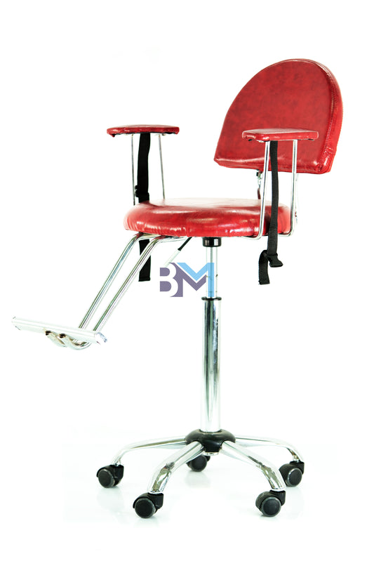 CUTTING CHAIR FOR CHILDREN MAXIMUM SECURITY (RED OR BLACK)
