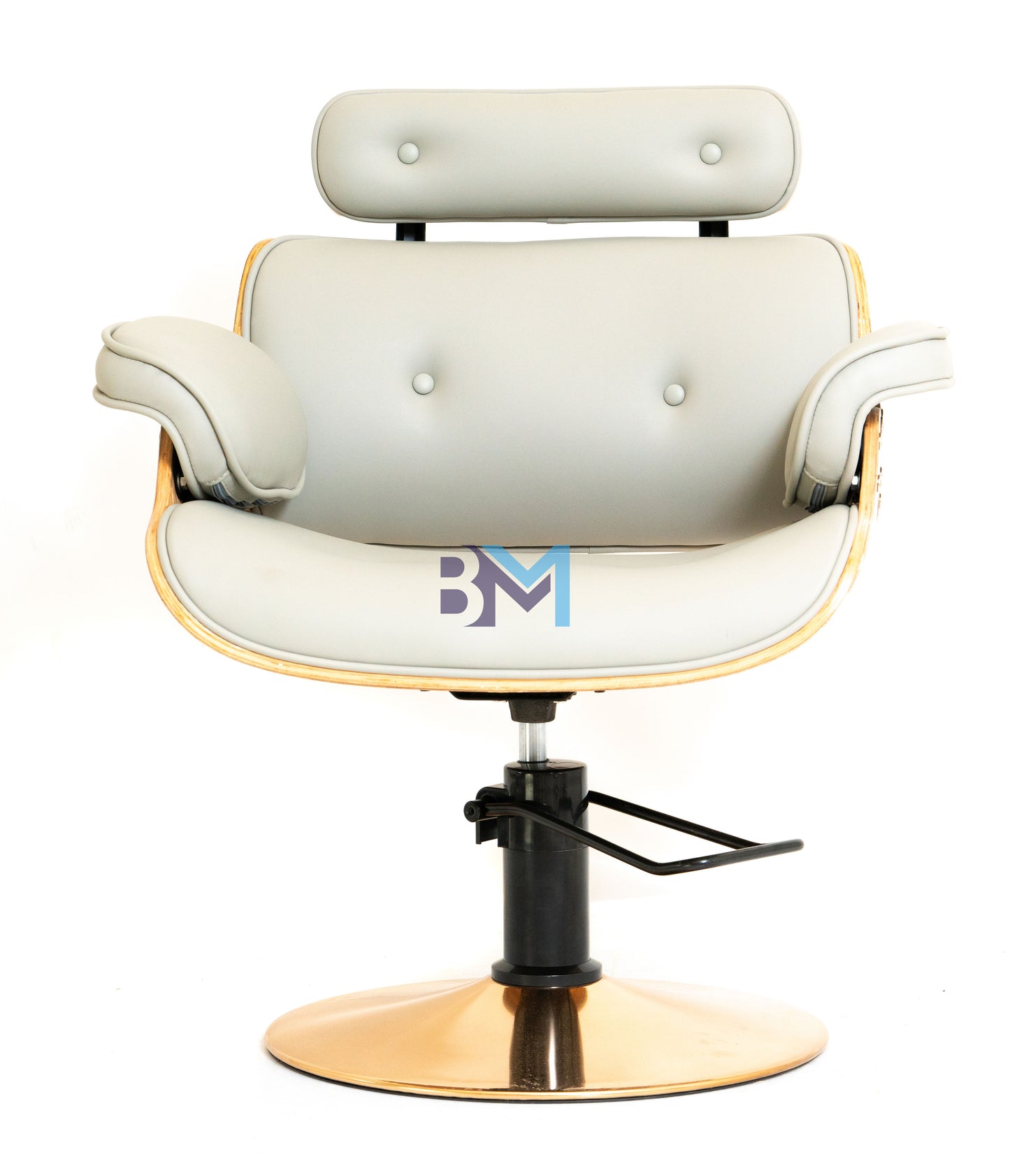 CUTTING CHAIR WITH HYDRAULIC PUMP AND SAFETY BRAKE (WHITE)