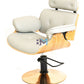 CUTTING CHAIR WITH HYDRAULIC PUMP AND SAFETY BRAKE (WHITE)