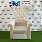 White padded pedicure chair