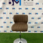 Brown upholstered manicure chair