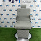 Classic gray and silver barber chair