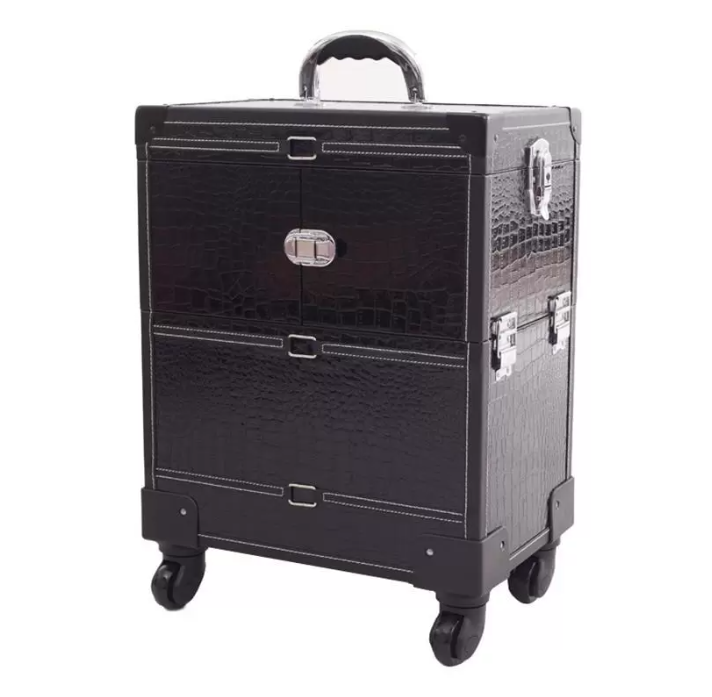 FOLDING MAKEUP TROLLEY BRIEFCASE