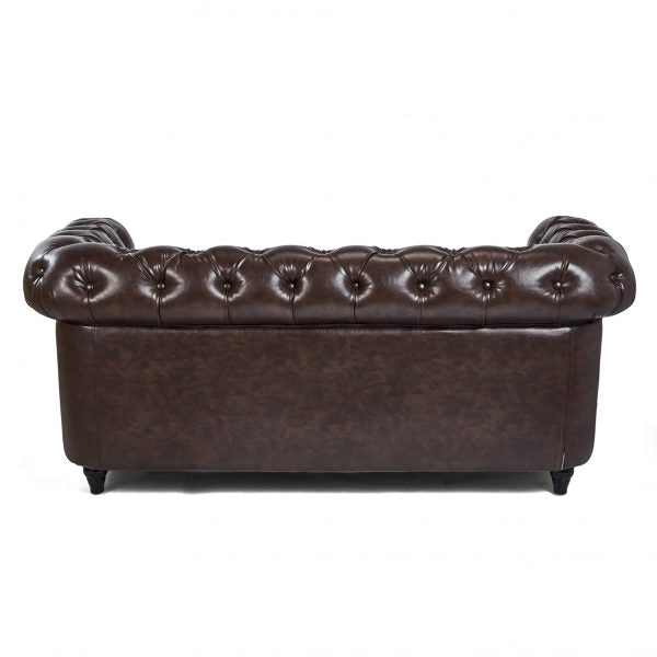 ▶ CHESTER WAITING AND HALL SOFA ➡ BLACK-BROWN